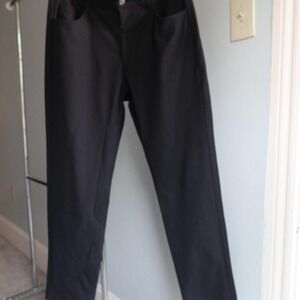 Mens Black Fabletics Straight Slim Pants No Tag Sz 31
